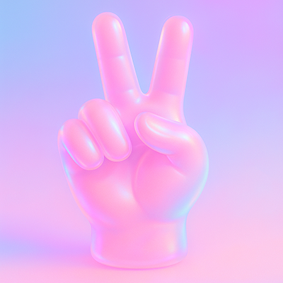 Icônes gradient onirique en 3D lumineuse