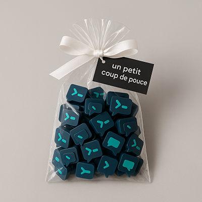 Figurines en sac plastique transparent