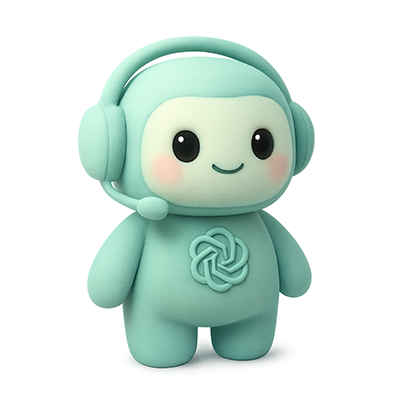 Mini personnage 3D minimaliste et pastel